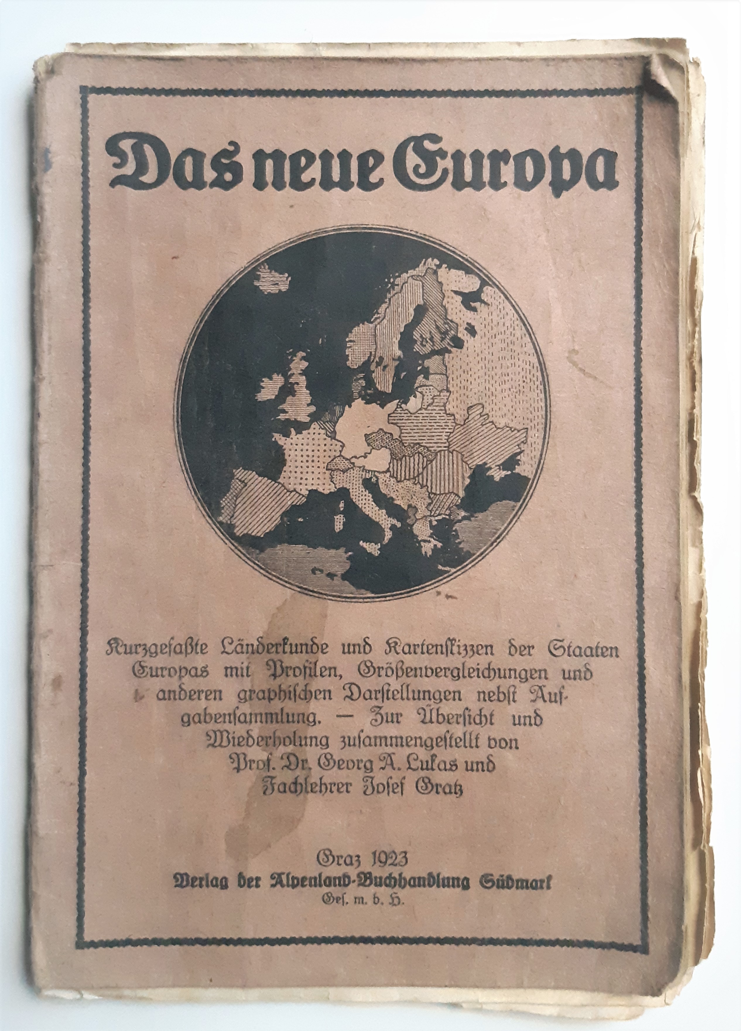 Schulliteratur-Heft "Das Neue Europa",1923